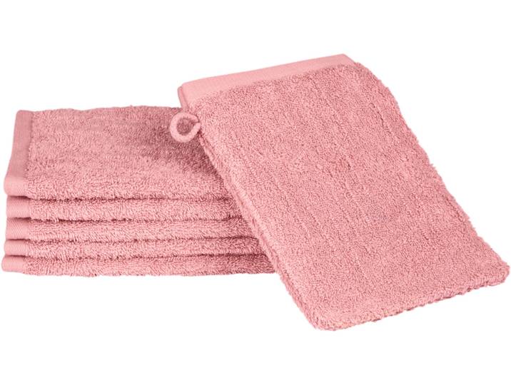 Waschhandschuh ROSS Premium , rosa (altrosa), B:16cm L:22cm, Frottier, Handtücher, Waschhandschuh, 100% Baumwolle