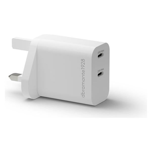 dbramante1928 re-charge-UK Wall Chrg 2xUSB-C -W (25 W, 2 Ports) (CH25UKWH7189)
