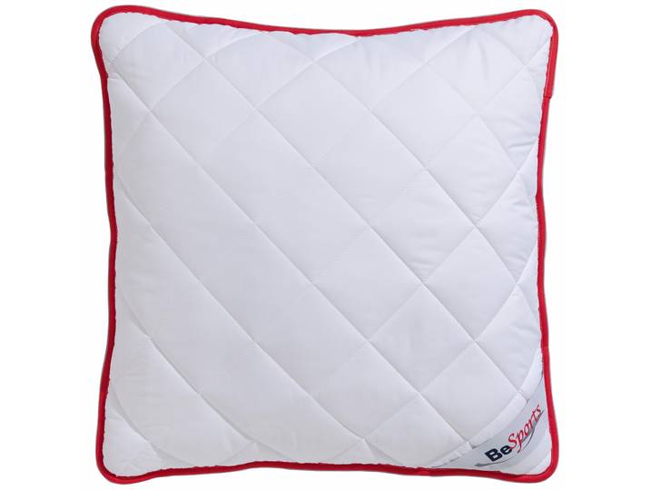 Microfaserkissen BESPORTS BeSports Premium Kissen - mit Sommer- und Winterseite , weiss (weiß), B:80cm L:80cm, Bezug: 100% Polyester. Füllung: 100% Polyester, Kopfkissen, Microfaserkissen, Wendekissen mit Sommer- und Winterseite