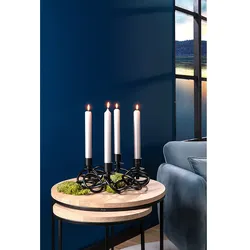 SONETTE edler Adventskranz aus Ringen Schwarz