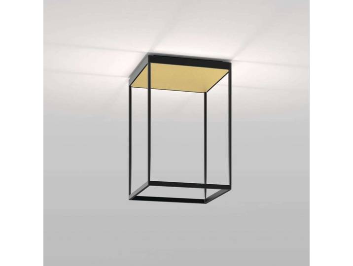 Reflex 2 LED-Deckenlampe, schwarz/gold - Serien Lighting - Wohnzimmer - Aluminium