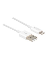 Delock USB Daten- und Ladekabel für iPhone iPad iPod weiß 1 m Digital/Daten 1 m Weiß (83000)