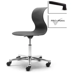 Kinderstuhl Pro 5 graphitschwarz Aluminium polliert (+40€) Kunststoffgleiter Ja ...
