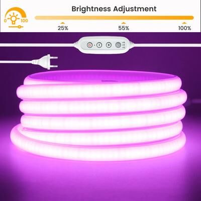 Uplift Picks 220V Dimmable COB LED Strip With Waterproof Neon Flex Design purple 18m