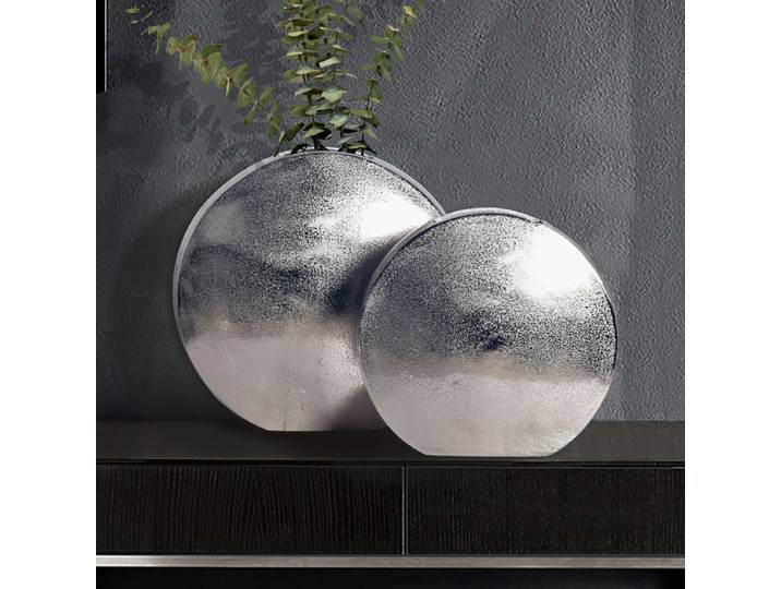 Ensemble de vases Woroji 2 pièces Argenté/Argenté
