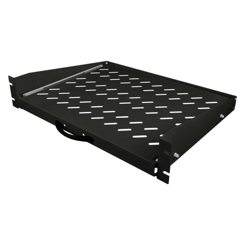 Alantec Półka wysuwana 19" 2U głęb. 350mm, kolor czarny, 4 punkty mocowania (SA-PW-19-2U-350-4-C) (SA-PW-19-2U-350-4-C)