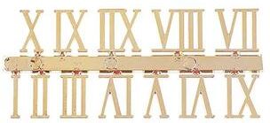 Uplift Treasures Roman Numeral Clock Repair Parts Set gold Roman Numerals