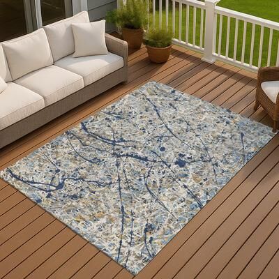 Addison Rugs Machine Washable Indoor/ Outdoor Modern Splatter Chantille Rug