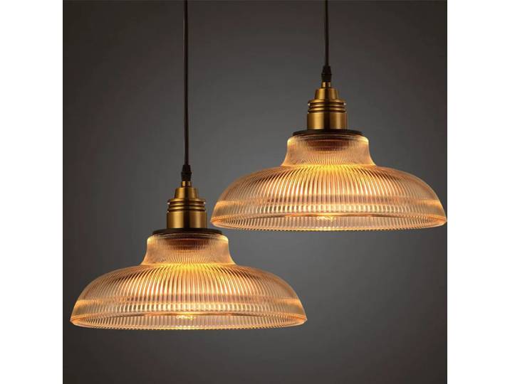 Américain vintage rayure pot couverture verre pendentif lumières créatif salon lampe Simple Restaurant Bar lampe LED E27 lumière