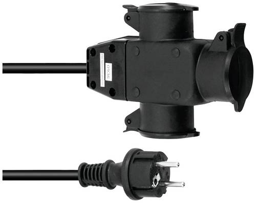 Eurolite 30247016 Strom Verlängerungskabel 16A Schwarz 5m H07RN-F 3G 1,5mm²