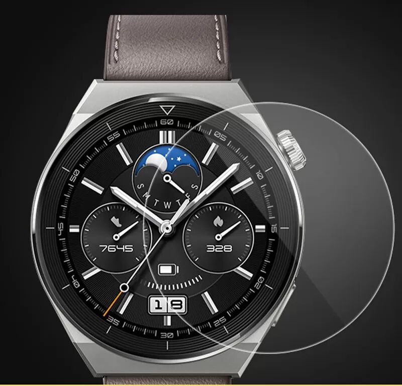INF Displayschutz aus gehärtetem Glas für Smartwatch, 2er-Pack Huawei Uhr GT3 Pro 46mm