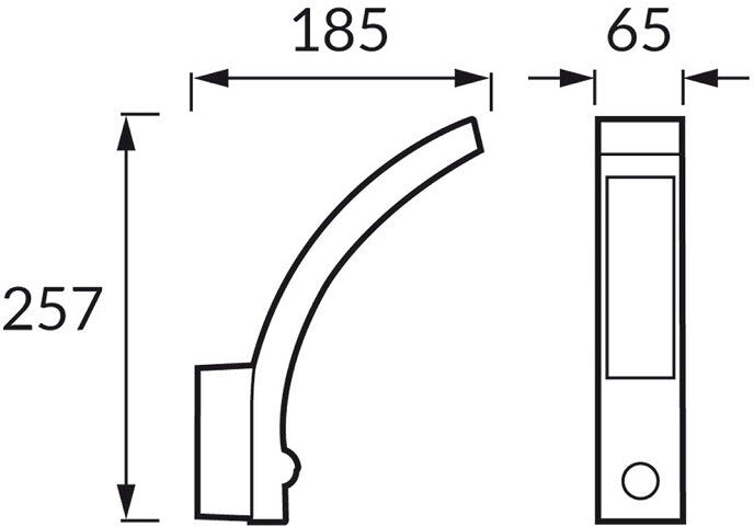 Struhm Applique Murale LED Extérieur 10W Noir avec Détecteur de Mouvement - Blanc Neutre 4000K - 5500K
