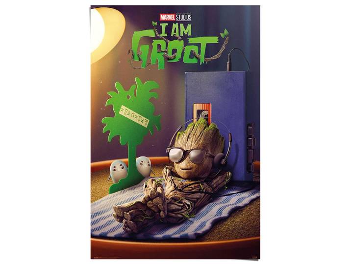 Poster REINDERS Marvel Groot - get your groot on , grün (farbe bild(er): grün), B:61cm H:91,5cm T:0,1cm, Papier, Bilder, Poster