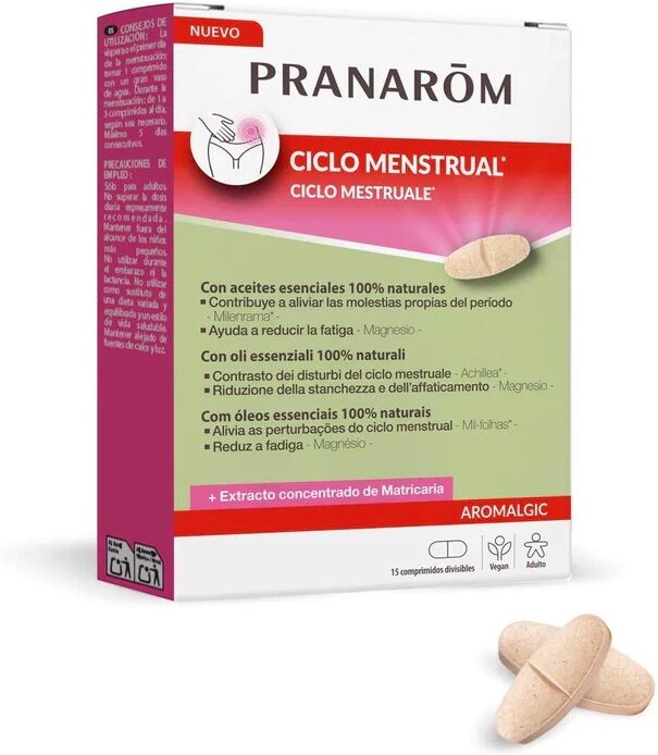 Pranarom Aromalgic Menstrual Cycle 15 Tablets