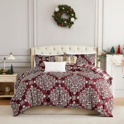 Southshore Fine Linens Christmas Carol 5-Piece Holiday Comforter Set