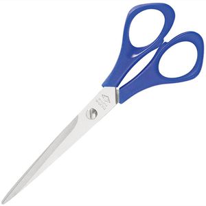 Wedo Büroschere 9776503, 16 cm, Papierschere, aus Edelstahl, rostfrei, eisblau