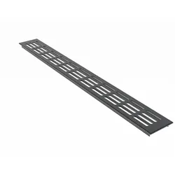 MS Beschläge Aluminium Lüftungsgitter Stegblech Abluft b 60mm x L 800mm Anthrazit RAL7016