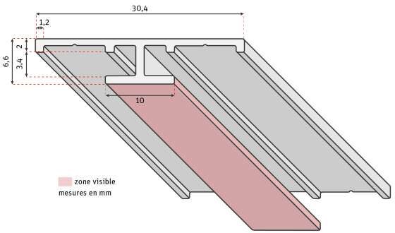 Profilé liaison Vipanel argent mat ROTH 142000032