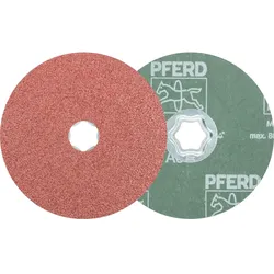 PFERD TOOLS COMBICLICK Korund Fiberscheibe für universelle Anwendungen, 10 Stück - 44498016