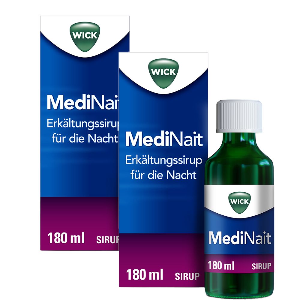 2x Wick MediNait Erkältungssirup für die Nacht 2x180 ml Sirup