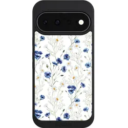Nivocase Handyhülle für Google Pixel 11 Hülle NIVOpure Case Schwarz Blume Blumen Muster (Google Pixel 11), Smartphone Hülle, Schwarz