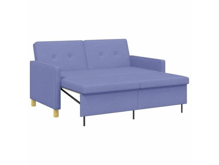 PUGYNBK Schlafsofa blau Jeans Stoff mit verstellbarer Rückenlehne Weicher Mechanismus, gepolsterte Kissen, klappbare Beine, kompaktes Design, vielseitig einsetzbar