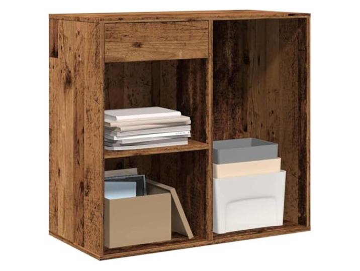 Xolmizyn Kosmetikschrank Holzwerkstoff Aufbewahrung, Braun 80x40x75 cm Robustes Material, Vielseitiges Design, Integrierte Schublade