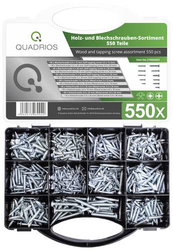Quadrios 2109SA047 2109SA047 Blechschrauben-Sortiment 550St.
