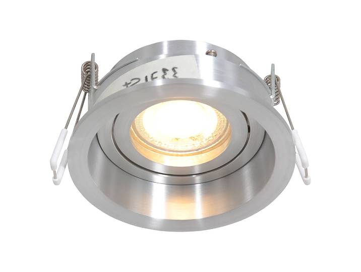 Spot LED Pélite Spot Ø 10cm Argenté/Argenté fer thermopoudré LED GU10