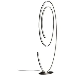 Cinque LED-Stehlampe Ciola Metall Schwarz