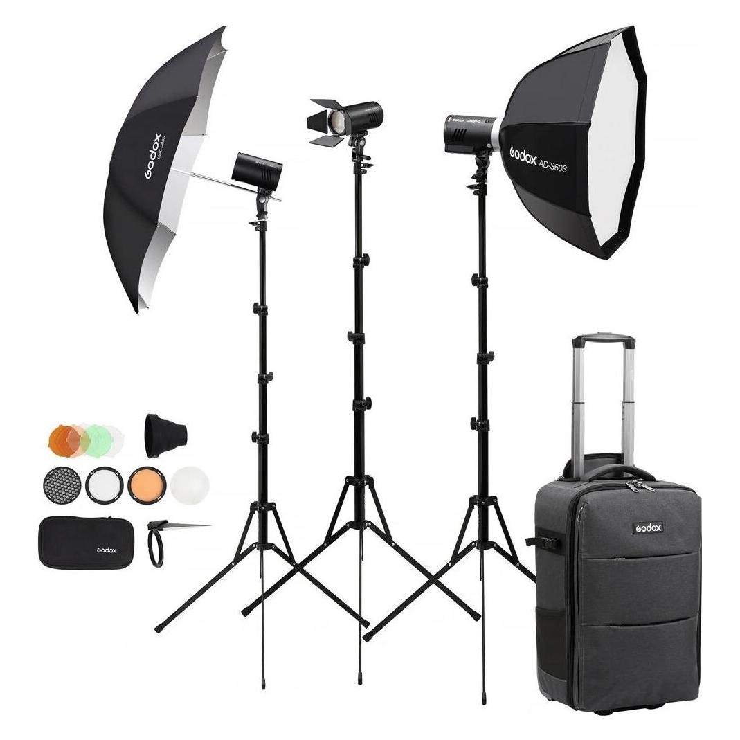 Godox AD-K1 II - Kit AD300Pro II & AD100Pro II & Accessories (Set, 300 Ws) (AD-K1 II)