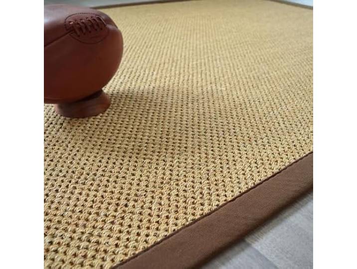 Decoweb Tapis sisal - Kidara chaume - Ganse Brune - 200 x 290 cm