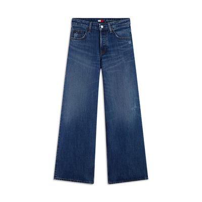 Loose-fit-Jeans TOMMY JEANS "DAISY LOW RISE LOOSE DJ6031", Damen, Gr. 27, Länge 32, denim medium, Denim/Jeans, Obermaterial: 80% Baumwolle, 20% Lyocell, loose fit lang, Jeans, Baumwollmischung, loose fit