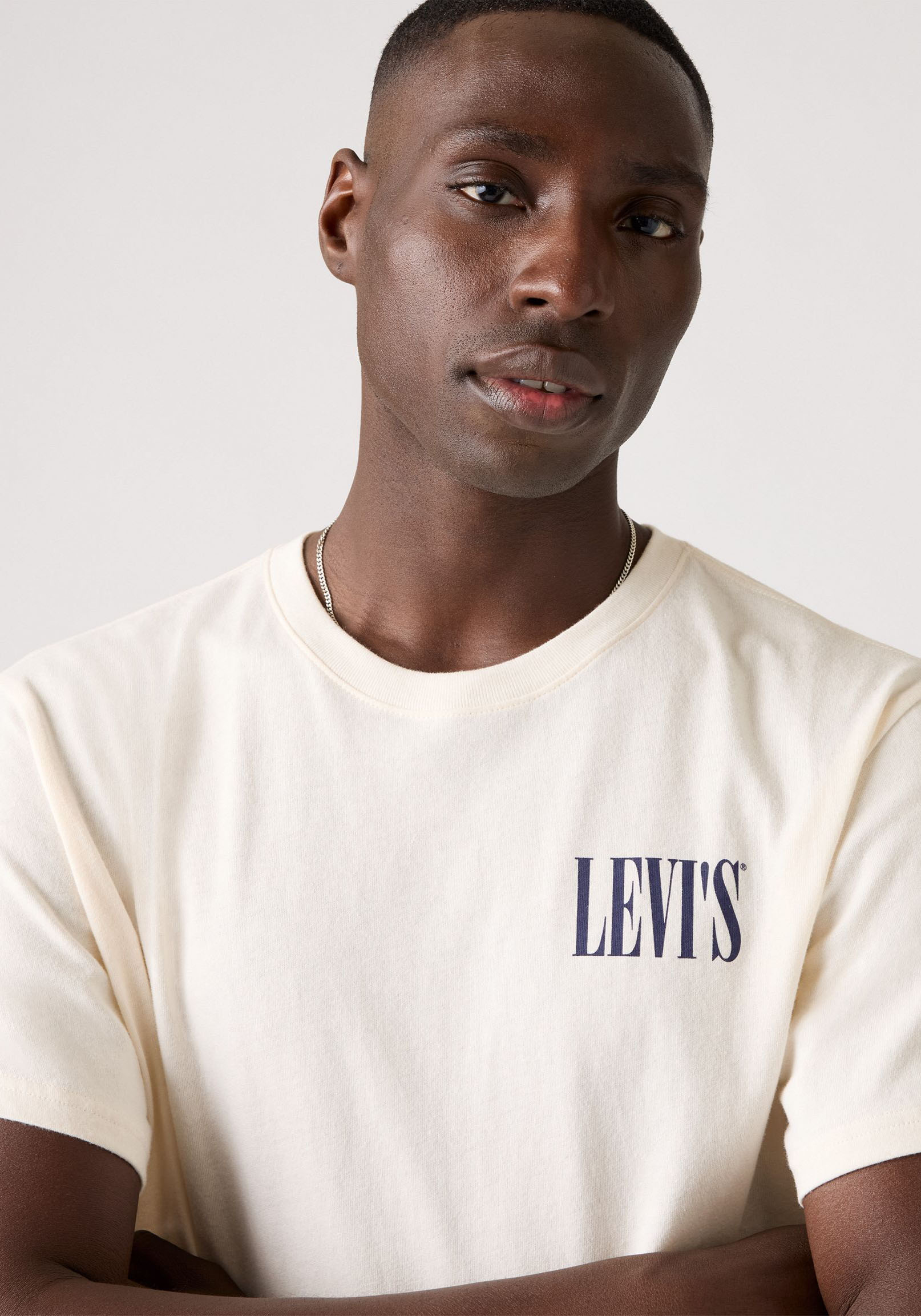 T-Shirt LEVI'S "SS RELAXED FIT TEE", Herren, Gr. XL, beige (0pen finish tbd 3), Jersey, Obermaterial: 100% Baumwolle, relaxed fit Po-bedeckend, Rundhals, Shirts T-Shirt, mit Logo Druck 0pen finish tbd 3 XL