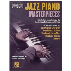 Jazz Piano Masterpieces: Note-For-Note Transcriptions of the Greatest Jazz Performances of All Time, Sachbücher von Frederick Moyer