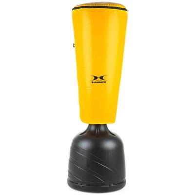 Standboxsack HAMMER "Impact Punch", schwarz (schwarz, gelb), Boxsäcke, B/H/L: 30cm x 100cm, B:30cm H:100cm