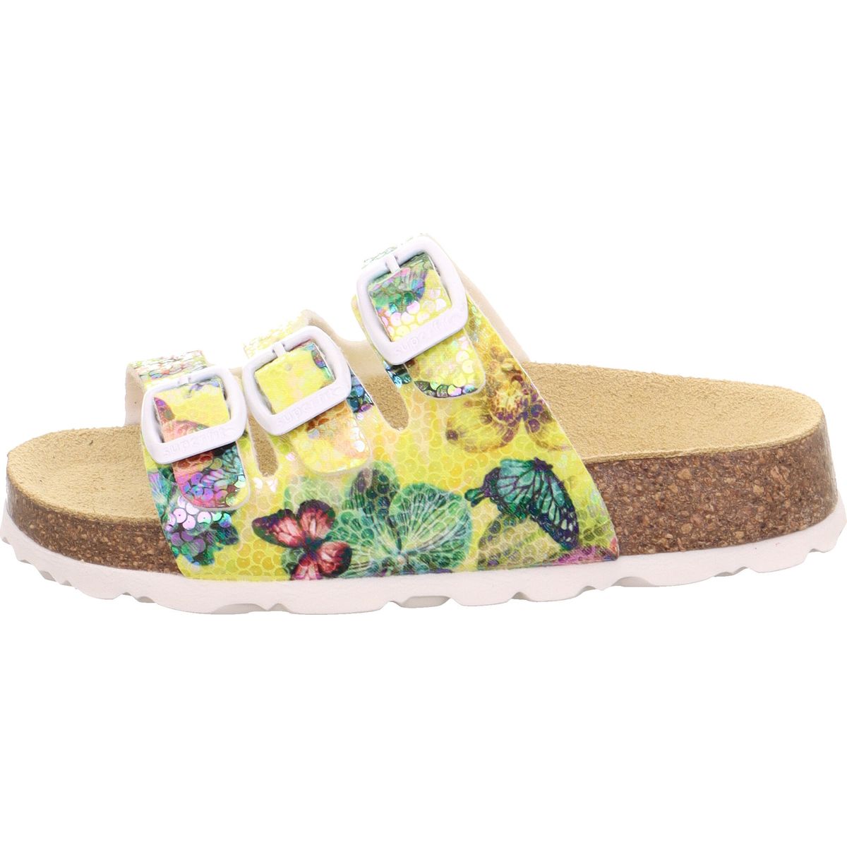 Superfit Fussbettpantoffel gelb/mehrfarbig (6060) 41 1-800113-6060-41