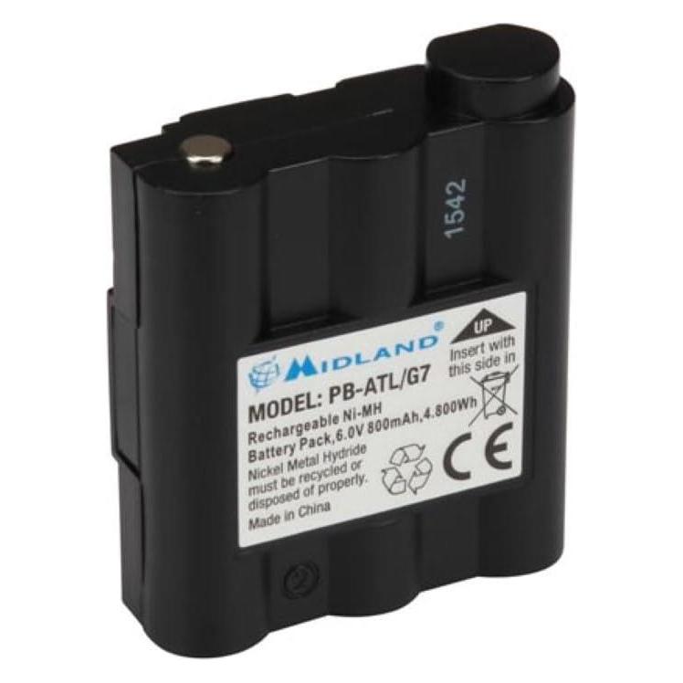 Midland PB-ATL/G7 - Batterie/Akku - Schwarz - G7 G9 - Nickel-Metallhydrid (NiMH) - 800 m (C784)