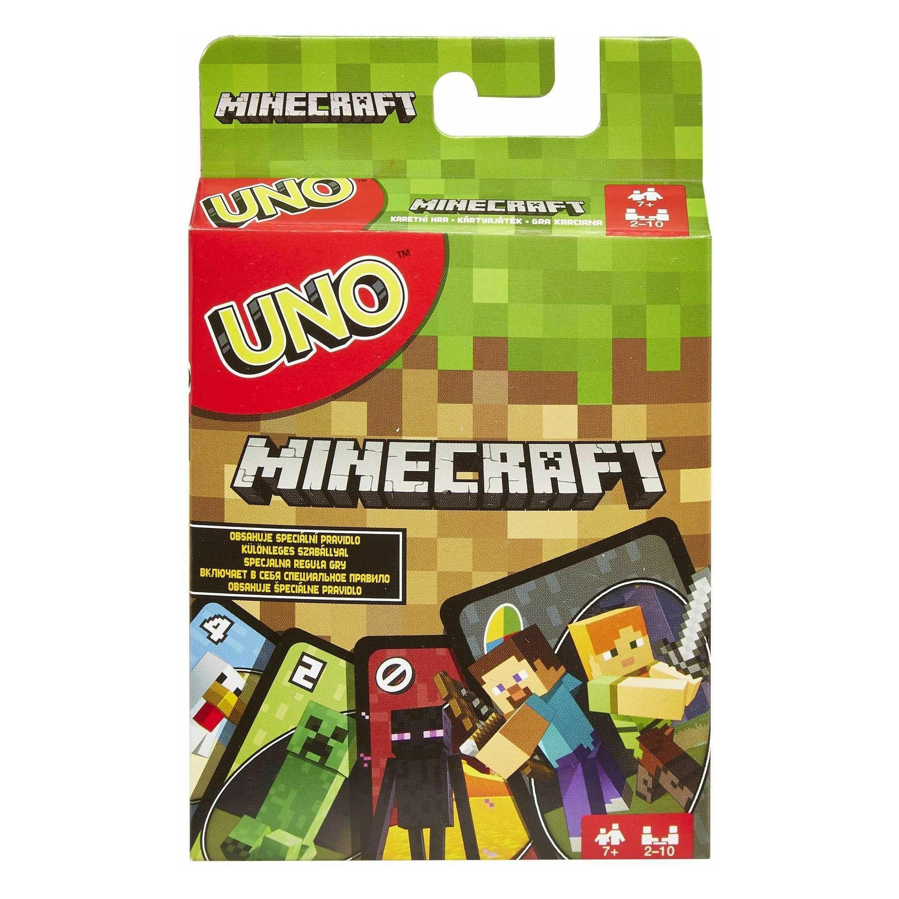 Mattel Games Minecraft: UNO (Deutsch, Englisch, Französisch, Italienisch, 2 - 10 Spieler) (FPD61)