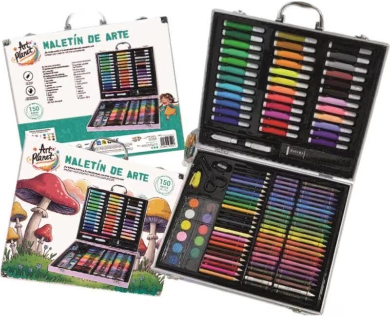 Maletín De Arte Toy Planet Con Suministros Creativos Multicolor 4 Años Unisex