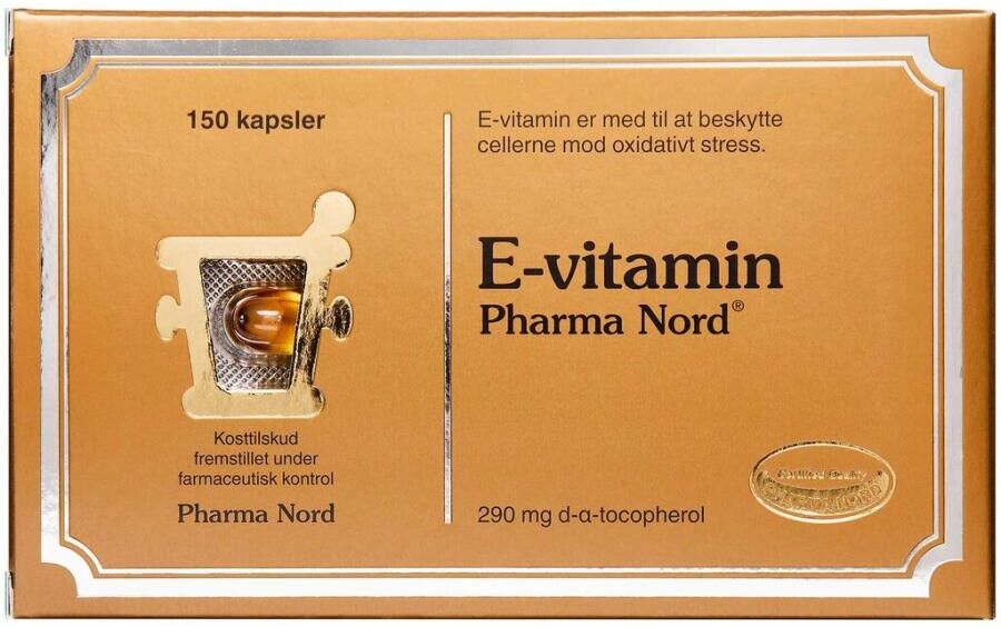Pharma Nord E-Vitamin 290 mg Kosttilskud 150 stk