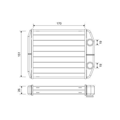 VALEO Wärmetauscher, Innenraumheizung 811582 für DACIA