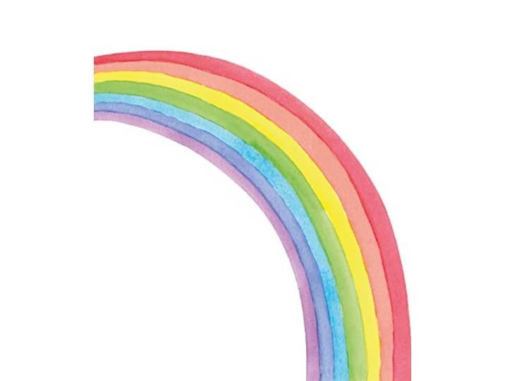 Rasch Tapete 253252 Fototapete auf Vlies mit buntem Regenbogen, Kinderzimmertapete, Blau, 3,00m x 2,50m Bambino XIX
