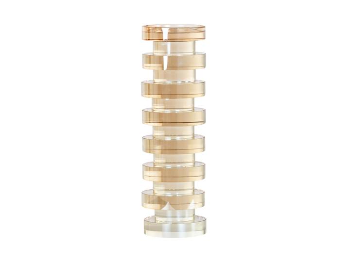 Design Kristall Kerzenständer „Cira“ Braun Large, Ø 9 x 29.5 cm Richmond Interiors