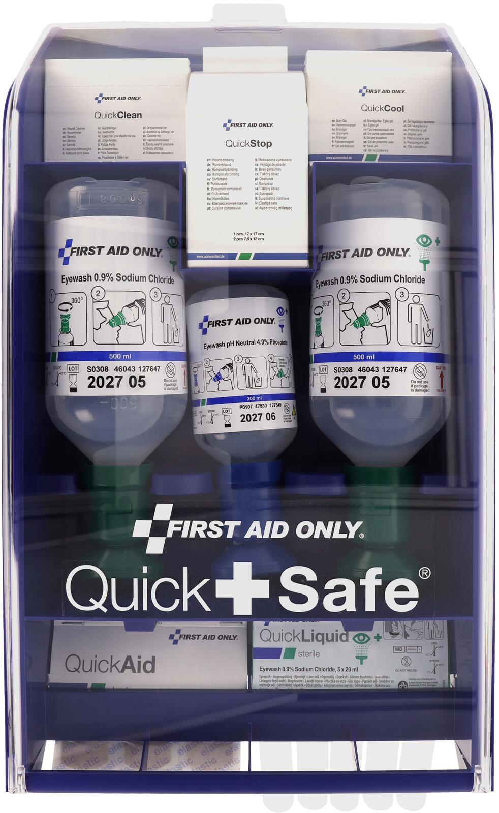 FIRST AID ONLY® Erste-Hilfe-Koffer Quick + Safe, blau P-44027 00