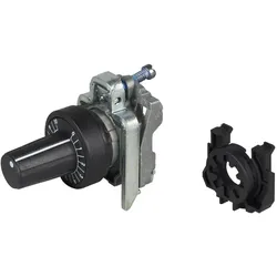 Schneider Electric ZB4BD9127 Potentiometer, Frontelement, Harmony XB4, Metall schwarz, 22mm, schwarz, für Potentiometer Achslänge 45-50mm, Achse 6mm