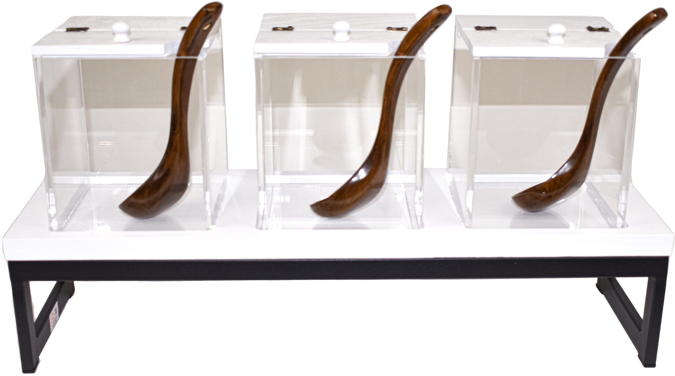 Yegam Dispenser cereali bianco con alzata T-Collection