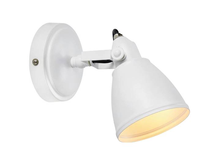 Markslöjd Wandleuchte Fjällbacka, Weiß, rund, 12x20.5x26 cm, ohne Chemie, Lampen & Leuchten, Innenbeleuchtung, Spots & Strahler, Wandstrahler