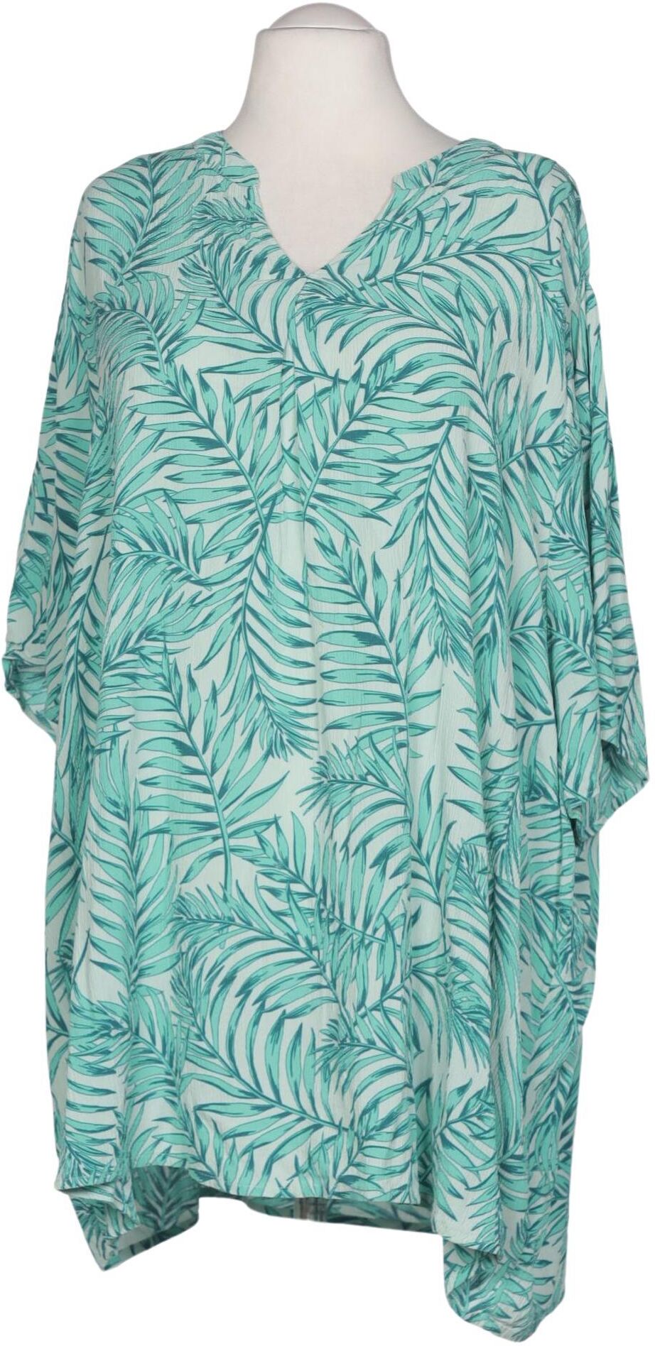 Ulla Popken Damen Bluse, Grün, Gr. 5Xl, Viskose - Second Hand
