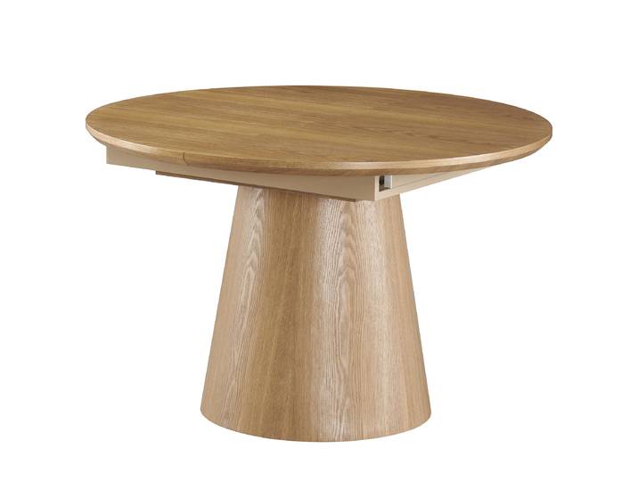 Table extensible OCURRI Ø 120cm Marron/Chêne